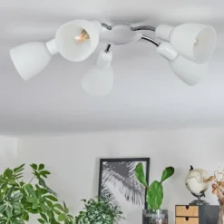 hofstein Plafonnier Starkeryd Chrome, Blanc, 5 lumières