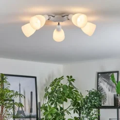 hofstein Plafonnier Starkeryd Chrome, Blanc, 5 lumières