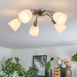 hofstein Plafonnier Starkeryd Nickel mat, 5 lumières