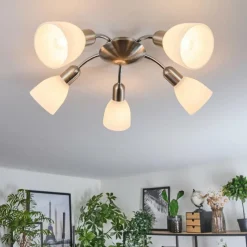 hofstein Plafonnier Starkeryd Nickel mat, 5 lumières