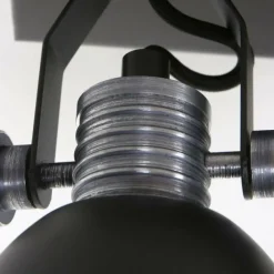 Lampes Industrielles-Luminaires Steinhauer Plafonnier Steinhauer Brooklyn Noir, 3 lumières