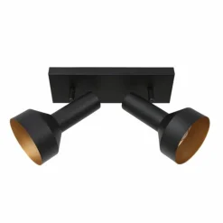 Lampes Dorées-Luminaires Steinhauer Plafonnier Steinhauer Bundle Noir, 2 lumières