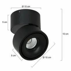 Luminaires Steinhauer Plafonnier Steinhauer Fez LED Noir, 1 lumière* Spots Et Projecteurs