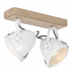 Lampes Industrielles-Luminaires Steinhauer Plafonnier Steinhauer Gearwood LED Blanc, 2 lumières