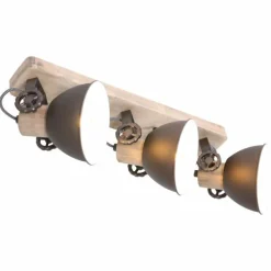 Lampes Industrielles-Luminaires Steinhauer Plafonnier Steinhauer Gearwood Anthracite, 3 lumières