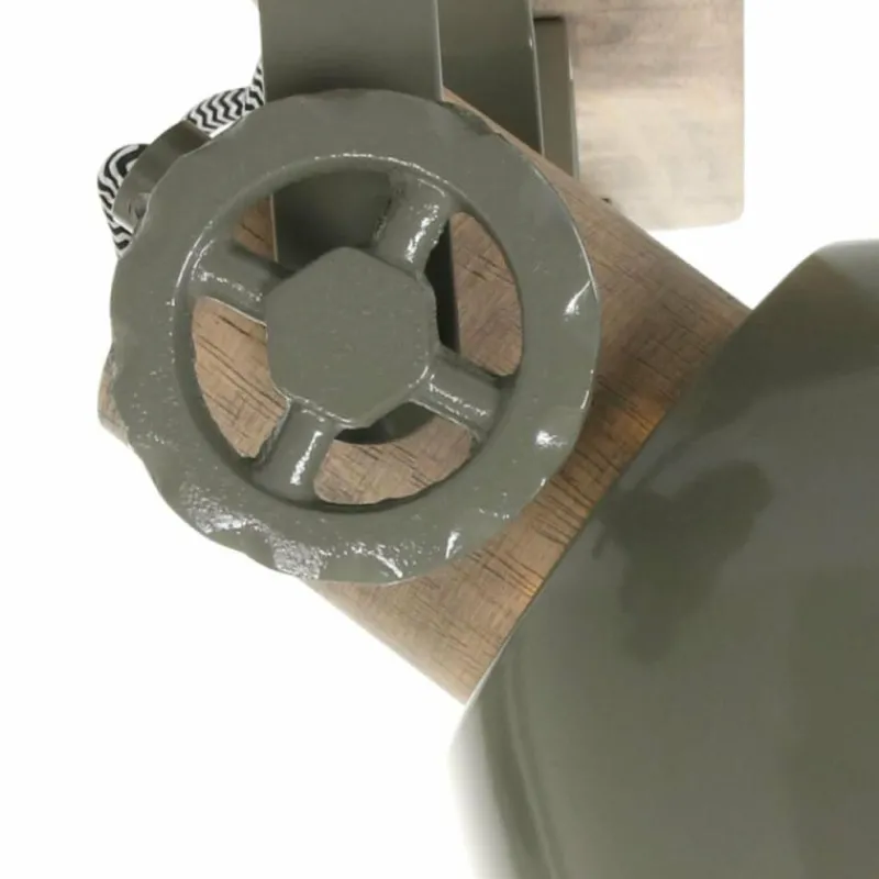 Lampes Industrielles-Luminaires Steinhauer Plafonnier Steinhauer Gearwood Vert, 3 lumières