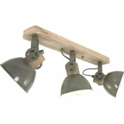 Lampes Industrielles-Luminaires Steinhauer Plafonnier Steinhauer Gearwood Vert, 3 lumières