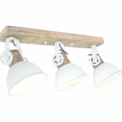 Lampes Industrielles-Luminaires Steinhauer Plafonnier Steinhauer Gearwood Blanc, 3 lumières