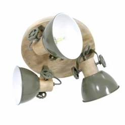 Lampes Industrielles-Luminaires Steinhauer Plafonnier Steinhauer Gearwood Brun, Vert, 3 lumières