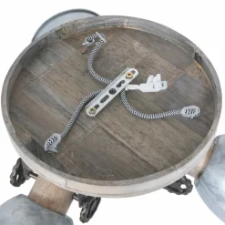 Lampes Industrielles-Luminaires Steinhauer Plafonnier Steinhauer Gearwood Brun, Gris, 3 lumières