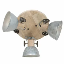 Lampes Industrielles-Luminaires Steinhauer Plafonnier Steinhauer Gearwood Brun, Nickel mat, 3 lumières