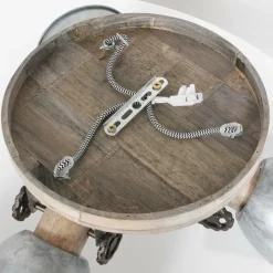 Lampes Industrielles-Luminaires Steinhauer Plafonnier Steinhauer Gearwood Brun, Nickel mat, 3 lumières