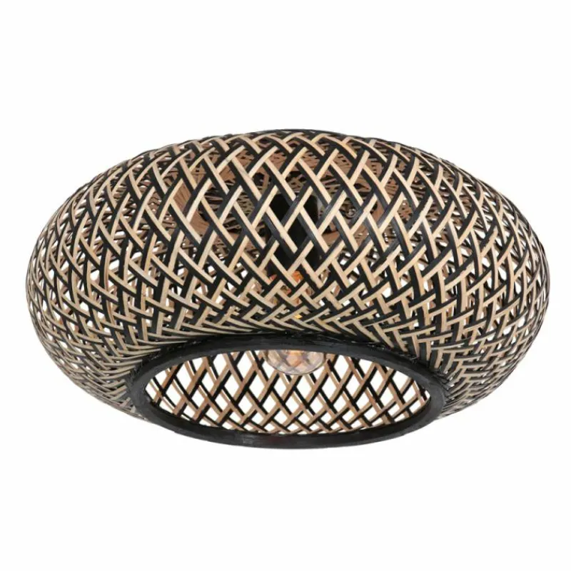 Style Boho-Chic-Luminaires Steinhauer Plafonnier Steinhauer Maze Écru, Noir, 1 lumière