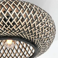 Style Boho-Chic-Luminaires Steinhauer Plafonnier Steinhauer Maze Écru, Noir, 1 lumière