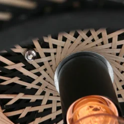 Style Boho-Chic-Luminaires Steinhauer Plafonnier Steinhauer Maze Écru, Noir, 1 lumière