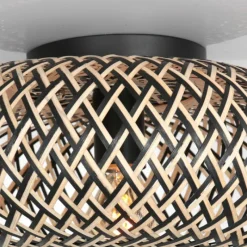 Style Boho-Chic-Luminaires Steinhauer Plafonnier Steinhauer Maze Écru, Noir, 1 lumière