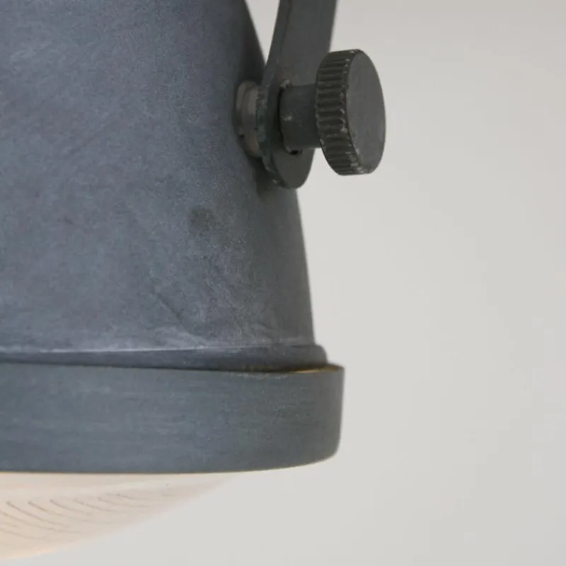 Lampes Industrielles-Luminaires Steinhauer Plafonnier Steinhauer Mexlite Gris, 2 lumières