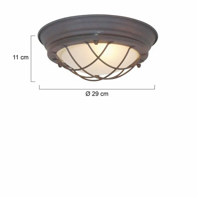 Luminaires Steinhauer Plafonnier Steinhauer Mexlite Brun, 1 lumière