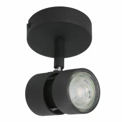 Luminaires Steinhauer Plafonnier Steinhauer Natasja LED Noir, 1 lumière* Éclairage Led