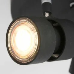 Luminaires Steinhauer Plafonnier Steinhauer Natasja LED Noir, 3 lumières* Éclairage Led