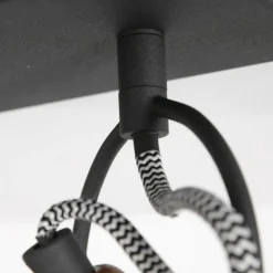 Lampes Dorées-Luminaires Steinhauer Plafonnier Steinhauer Nové Or, Noir, 2 lumières