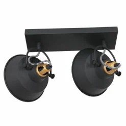 Lampes Dorées-Luminaires Steinhauer Plafonnier Steinhauer Nové Or, Noir, 2 lumières