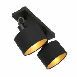 Lampes En Tissu-Luminaires Steinhauer Plafonnier Steinhauer Ornoir Noir, 2 lumières