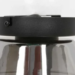 Suspension Verre Fumé-Luminaires Steinhauer Plafonnier Steinhauer Reflexion Noir, 1 lumière