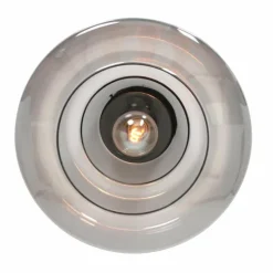 Suspension Verre Fumé-Luminaires Steinhauer Plafonnier Steinhauer Reflexion Noir, 1 lumière