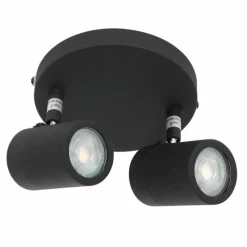 Luminaires Steinhauer Plafonnier Steinhauer Upround LED Noir, 2 lumières* Éclairage Led
