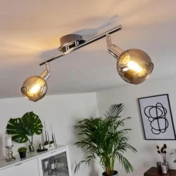 hofstein Plafonnier Stranderod Chrome, 2 lumières