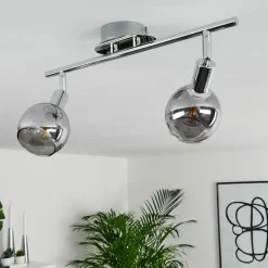 hofstein Plafonnier Stranderod Chrome, 2 lumières