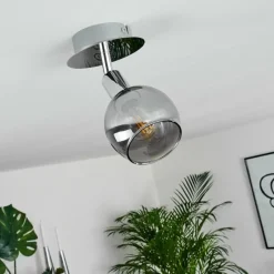 hofstein Plafonnier Stranderod Chrome, 1 lumière