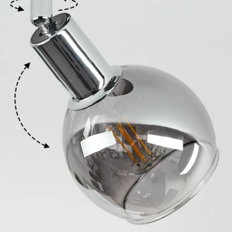 hofstein Plafonnier Stranderod Chrome, 1 lumière