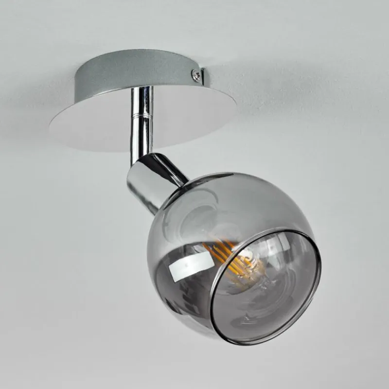 hofstein Plafonnier Stranderod Chrome, 1 lumière