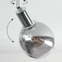 hofstein Plafonnier Stranderod Chrome, 4 lumières