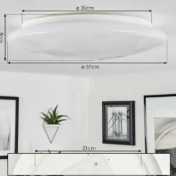 hofstein Plafonnier Stungchhveng LED Blanc, 1 lumière