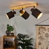 Lampes En Tissu-hofstein Plafonnier Sumlili Écru, Noir, 3 lumières