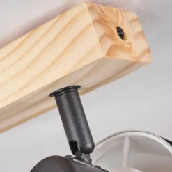 Lampes En Tissu-hofstein Plafonnier Sumlili Écru, Noir, 3 lumières