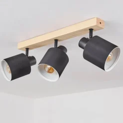 Lampes En Tissu-hofstein Plafonnier Sumlili Écru, Noir, 3 lumières