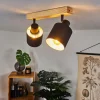 Lampes En Tissu-hofstein Plafonnier Sumlili Écru, Noir, 2 lumières
