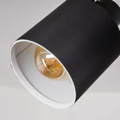 Lampes En Tissu-hofstein Plafonnier Sumlili Écru, Noir, 2 lumières