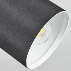 Lampes En Tissu-hofstein Plafonnier Sumlili Écru, Noir, 1 lumière