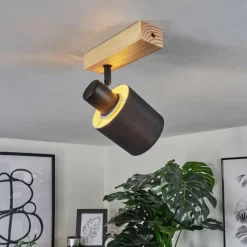 Lampes En Tissu-hofstein Plafonnier Sumlili Écru, Noir, 1 lumière