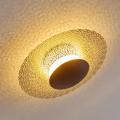 Lampes Dorées-hofstein Plafonnier Sunrise LED Or, Rouille, 1 lumière