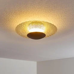 Lampes Dorées-hofstein Plafonnier Sunrise LED Or, Rouille, 1 lumière