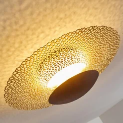 Lampes Dorées-hofstein Plafonnier Sunrise LED Or, Rouille, 1 lumière