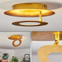 Lampes Dorées-hofstein Plafonnier Sunrise LED Or, 1 lumière