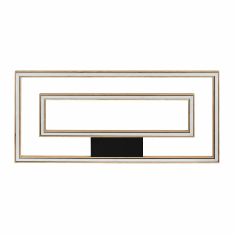 Luminaires Scandinaves-hofstein Plafonnier Surisultana LED Bois clair, 2 lumières