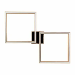 Lampes En Bois-hofstein Plafonnier Surisultana LED Bois clair, Noir, 2 lumières